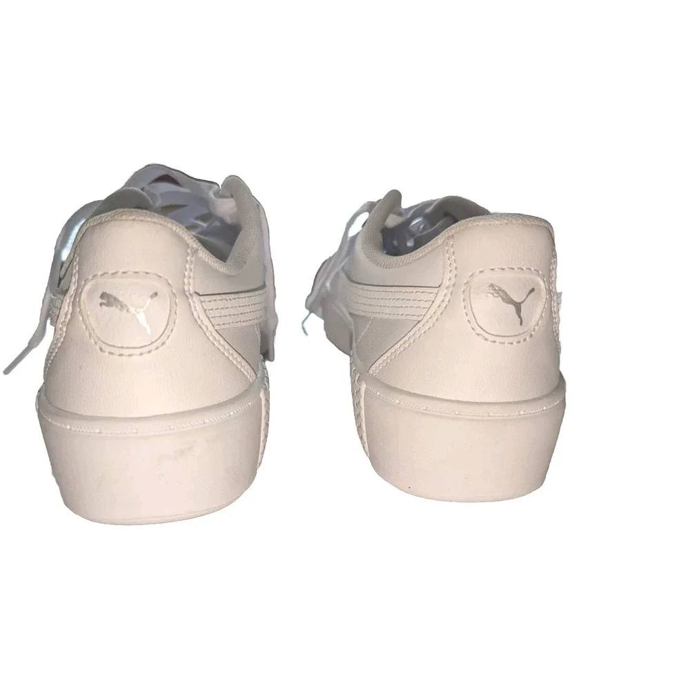 Size 11W - PUMA Smash Platform V2 Triple White W, Please Read Description.